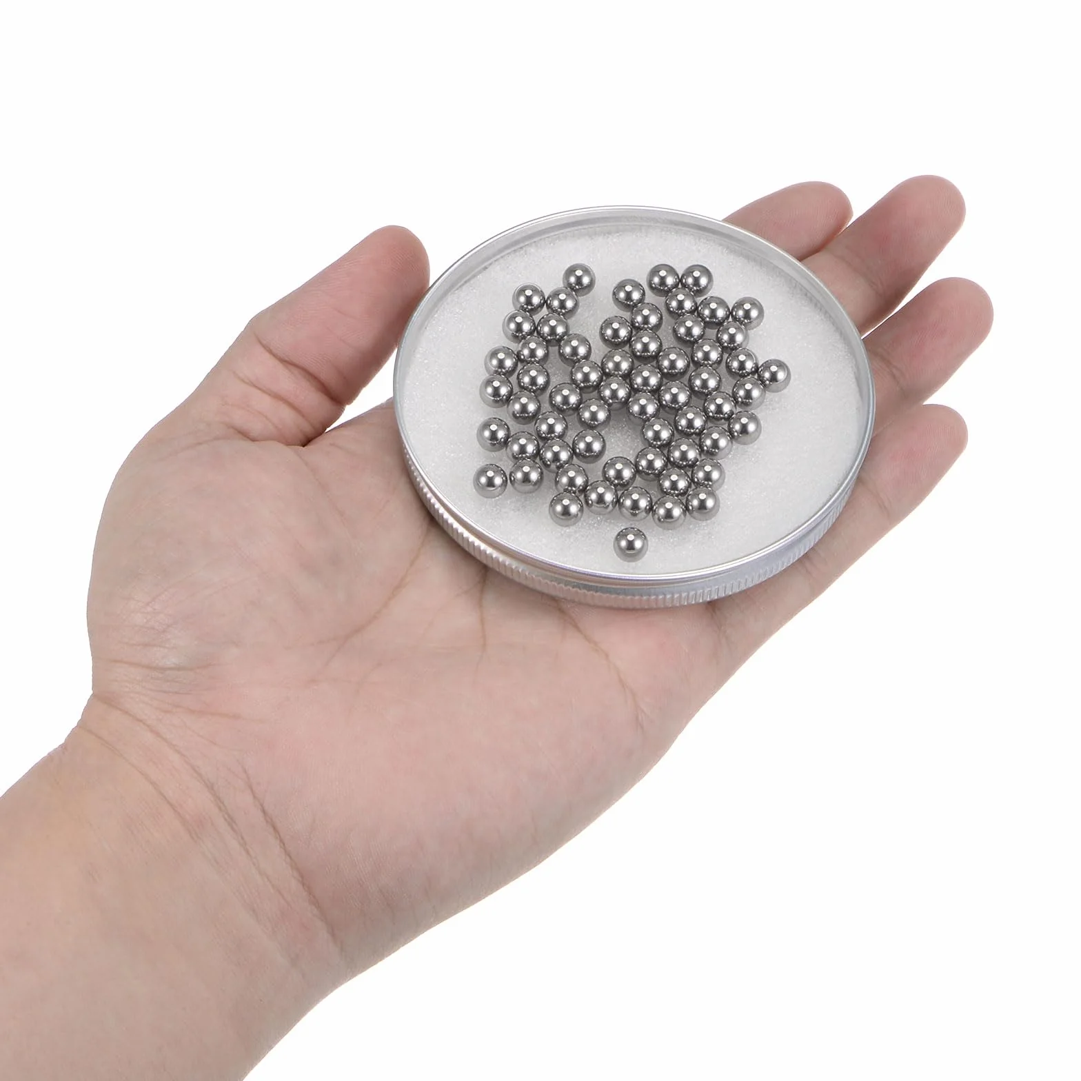 Sfere Cuscinetto Precisione 6mm 316L Acciaio Inossidabile 80pz QUARKZMAN