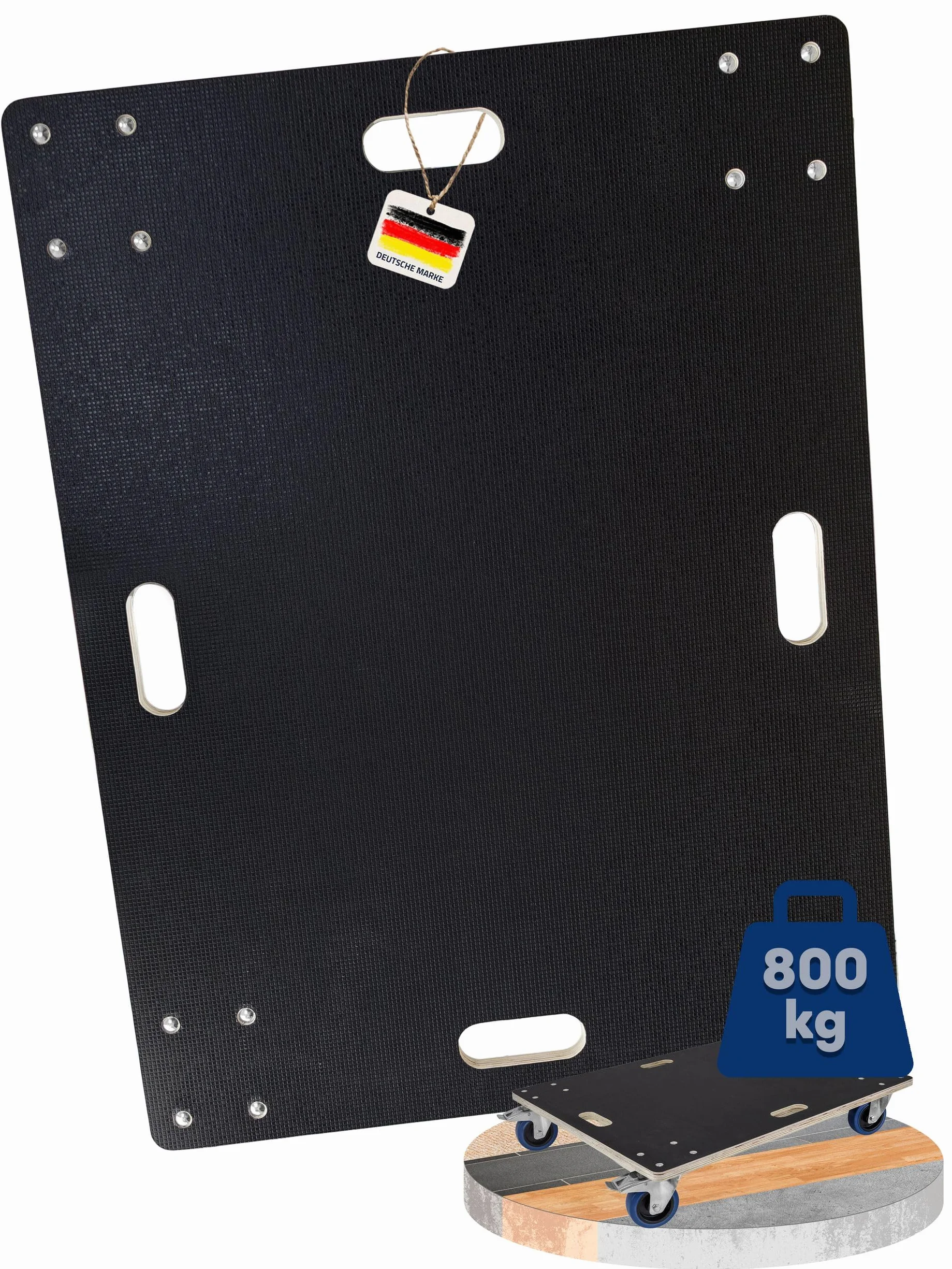 Trucky 60 x 80 cm, rullo per il trasporto, 500 kg, con 4 ruote, carrello per mobili, trasporto