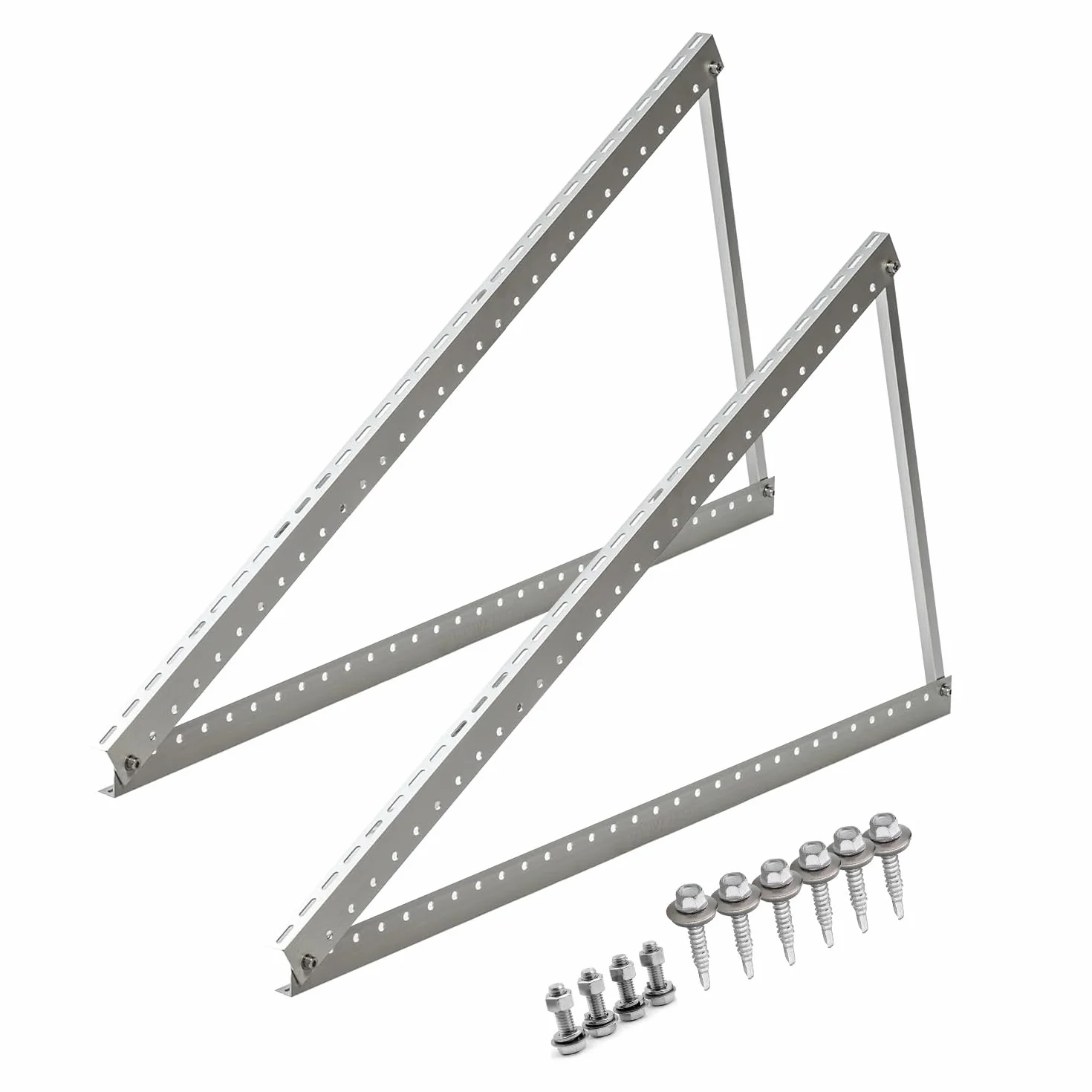 Set di supporti universali per impianto solare da balcone per pannelli solari e moduli solari 114 cm Robusto per montaggio a parete e su tetto piano, 0% IVA. Resistente alle intemperie, 1 coppia