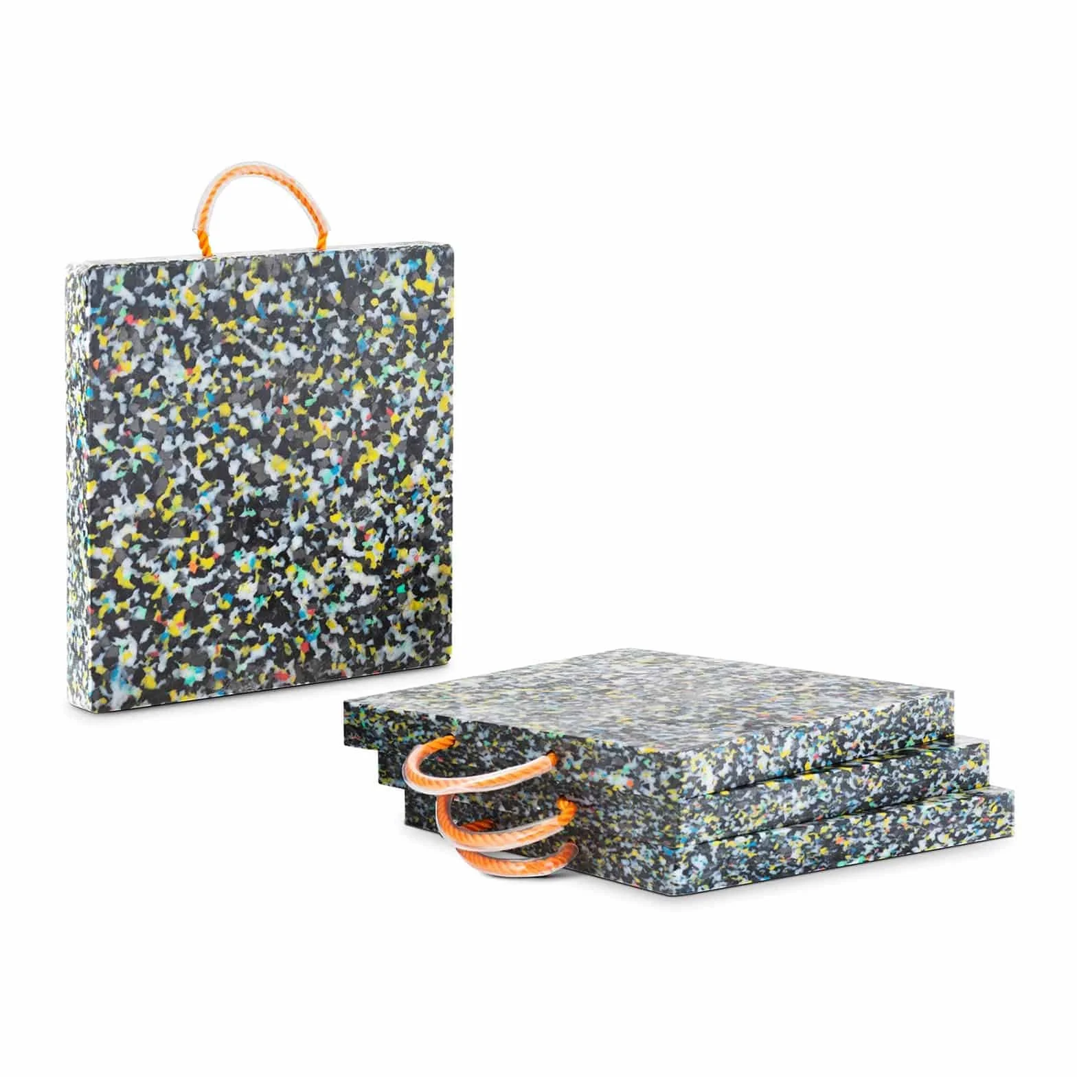 MSW MSW-CP-400-12 - Piastre per gru, 40 x 40 x 4 cm, portata fino a 12.000 kg, 4 pezzi, piastre di supporto