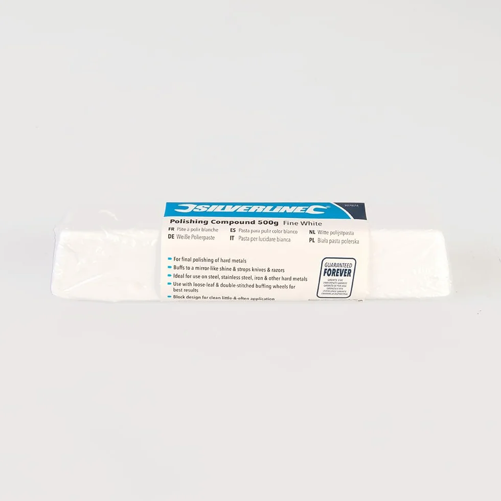 Silverline - Pasta per lucidare 500 g Fine, bianca (107874)