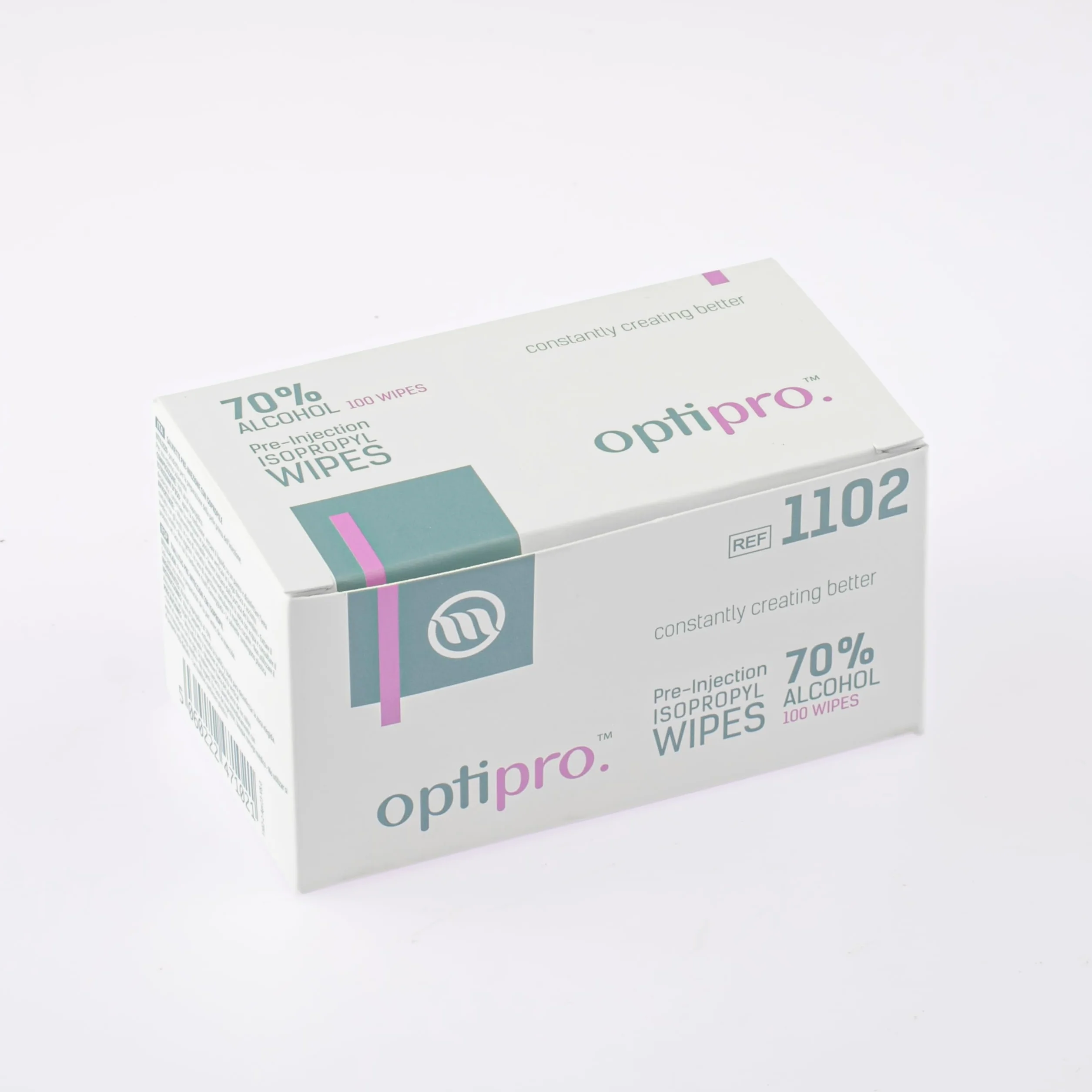 OptiPro Salviettine Pre-iniezione Alcol Isopropilico 70% Confezione 100
