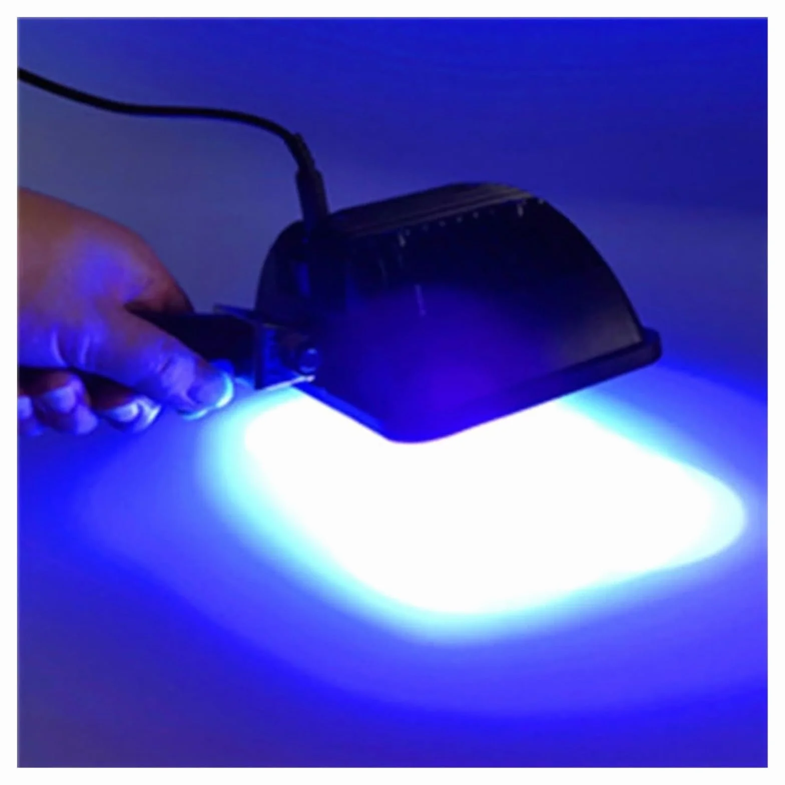 Lampada polimerizzante UV portatile da 300 W 395 nm, lampada UV con maniglia, for piastra colla senza ombre Usi multipli(395nm)
