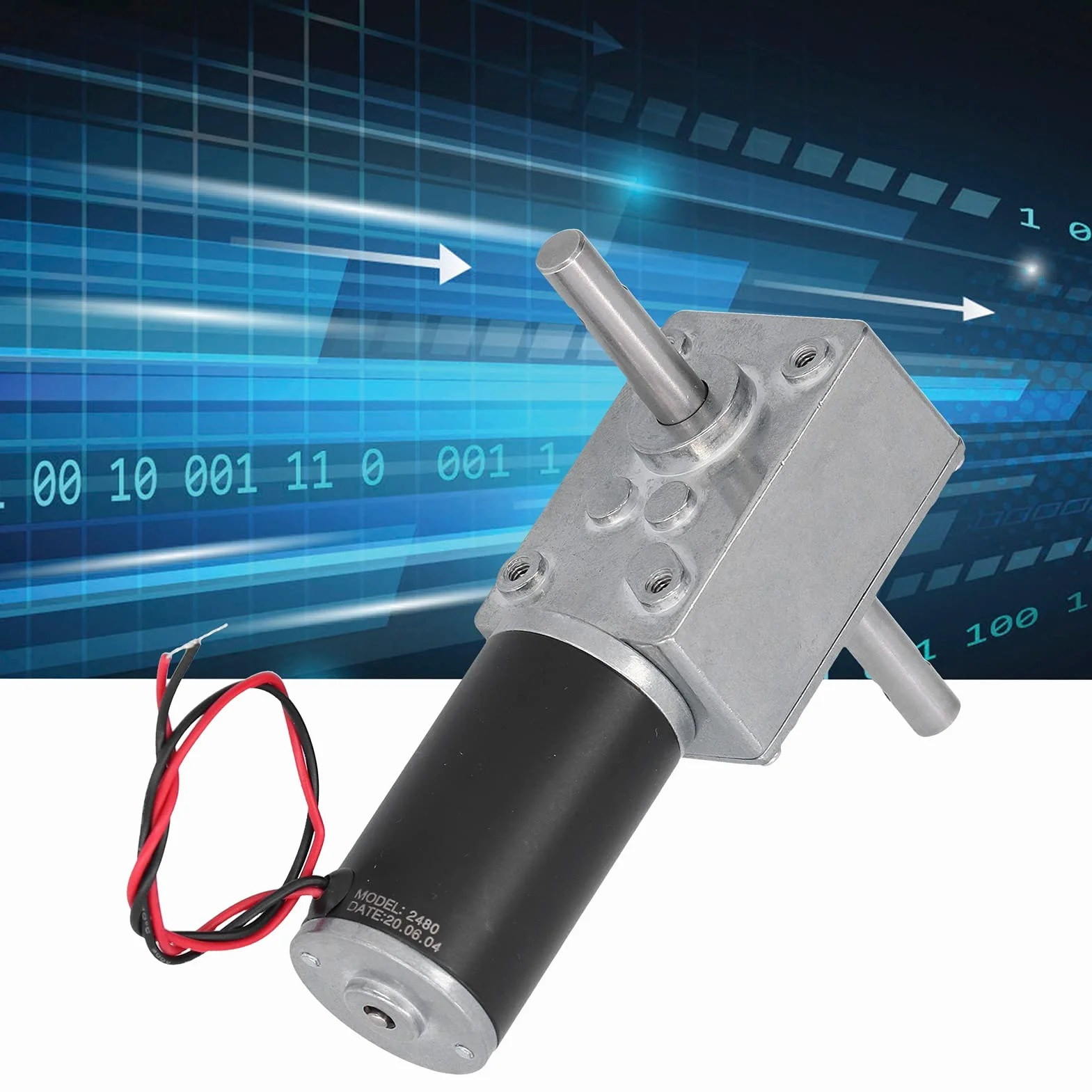 Motoriduttore in Acciaio Inossidabile DC12V 12RPM 8mm Albero di Uscita