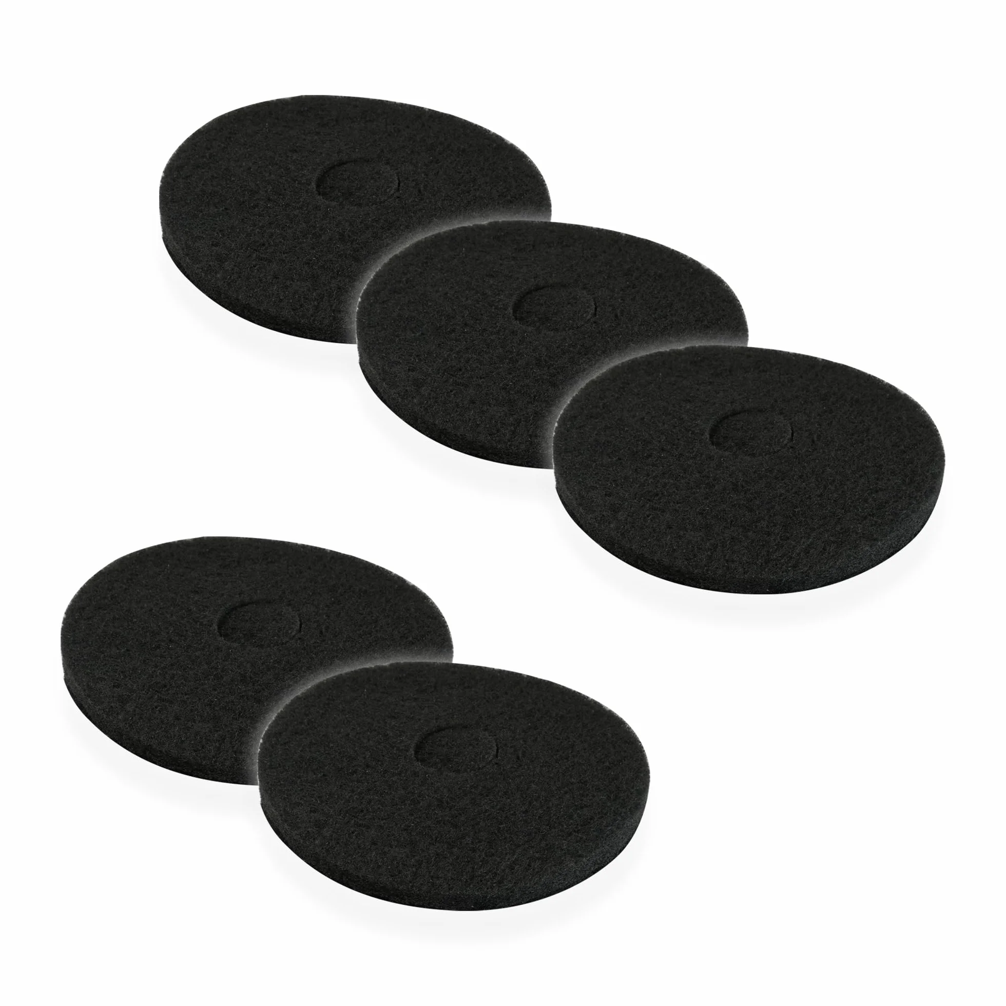 Set di 5 Superpads nero 432 mm (17") - Disco di pulizia di base per monospazzola e lavasciuga - manutenzione regolare dei pavimenti