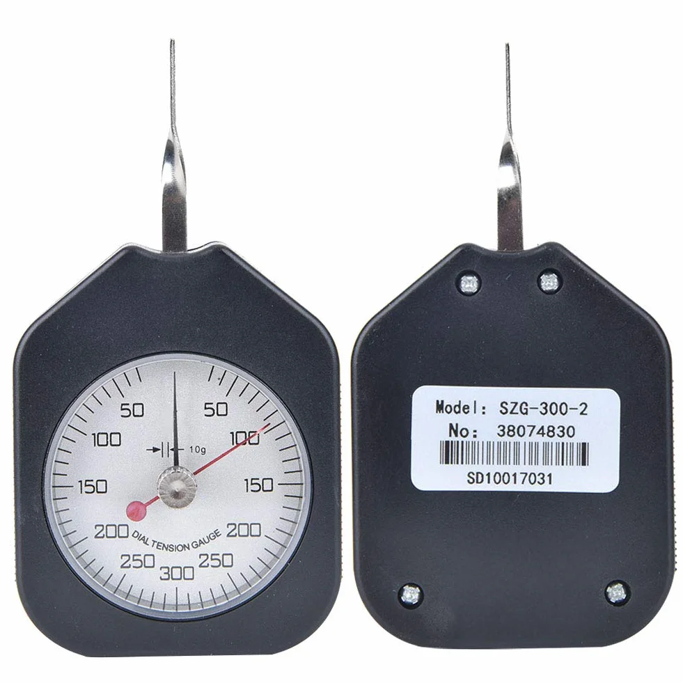 Quadrante a doppio ago Misuratore di tensione Misuratore di tensione Misuratore di tensione Quadrante Misuratore di Gram Tensiometro Strumento di misurazione Plastica(SZG-300-2)