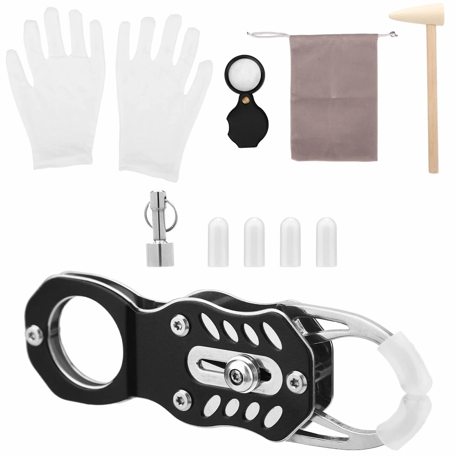 Kit per Test di Vibrazione Delle Monete, Test di Vibrazione Delle Monete Tascabile Strumento Verifica Della Risonanza Vibrazioni e del Confronto Dimensioni Adatto Ai Collezionisti
