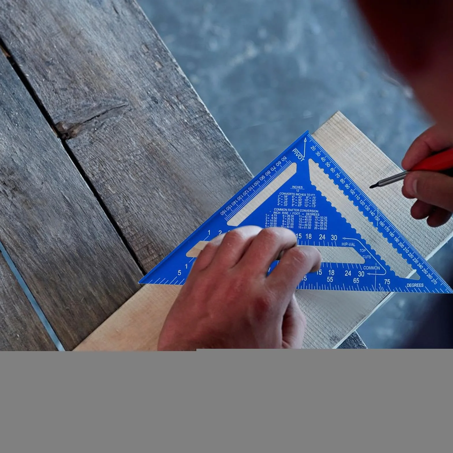 Righello triangolare in metallo strumento di misurazione di precisione falegnameria costruzione