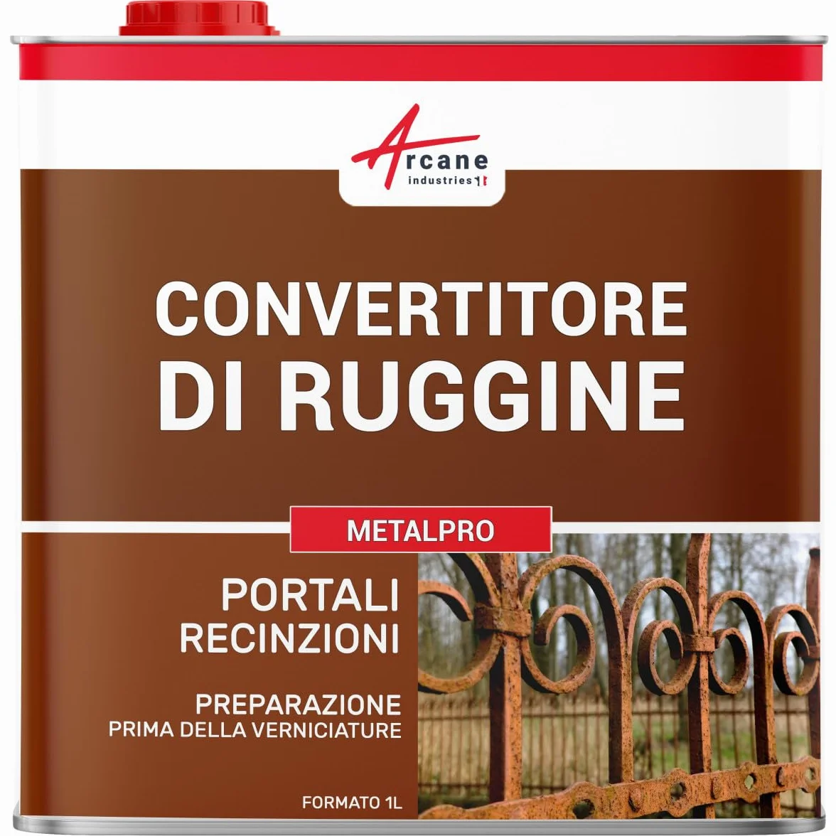 Antiruggine, Trattamento contro la ruggine - METALPRO - 1 L - ARCANE INDUSTRIES