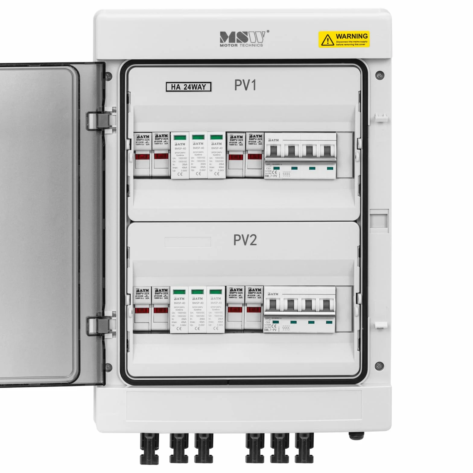 MSW MSW-WPD-PVDC4/2 Dispositivo di protezione da sovratensioni impianti fotovoltaici Tipo 2 1000 V IP65