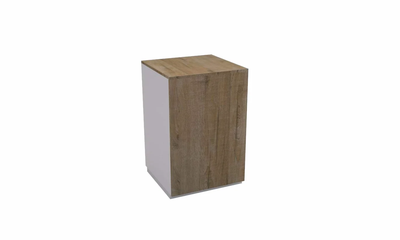 BANCO CASSA PROFESSIONALE BANCONE MODULARE PER PUNTI VENDITA NEGOZI DA 120/90/60 cm VARI COLORI E PERSONALIZZABILE (60X60 H 93 cm, ROVERE TABACCO)