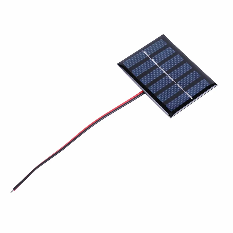 Pannello Solare 1W 3V 100MA DIY Outdoor Caricatore Solare Power Bank