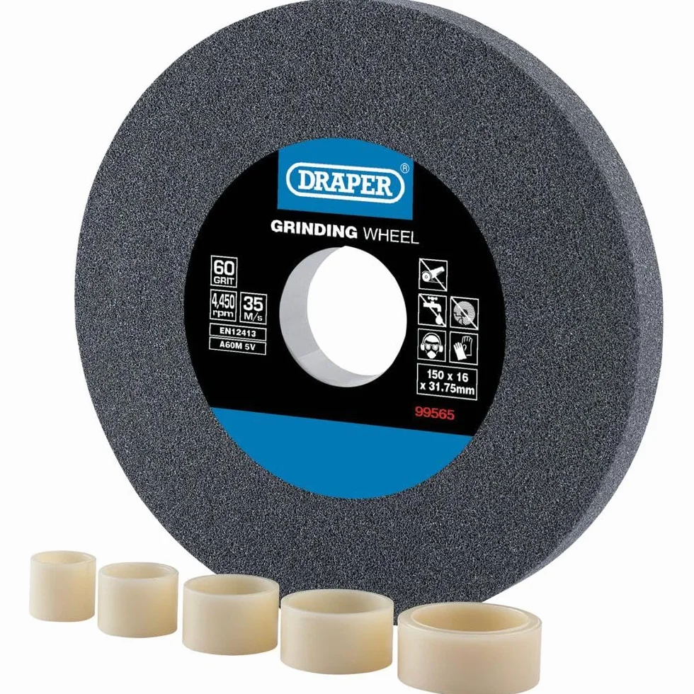 Draper Mola da banco in ossido di alluminio 150 x 16 mm 60 g