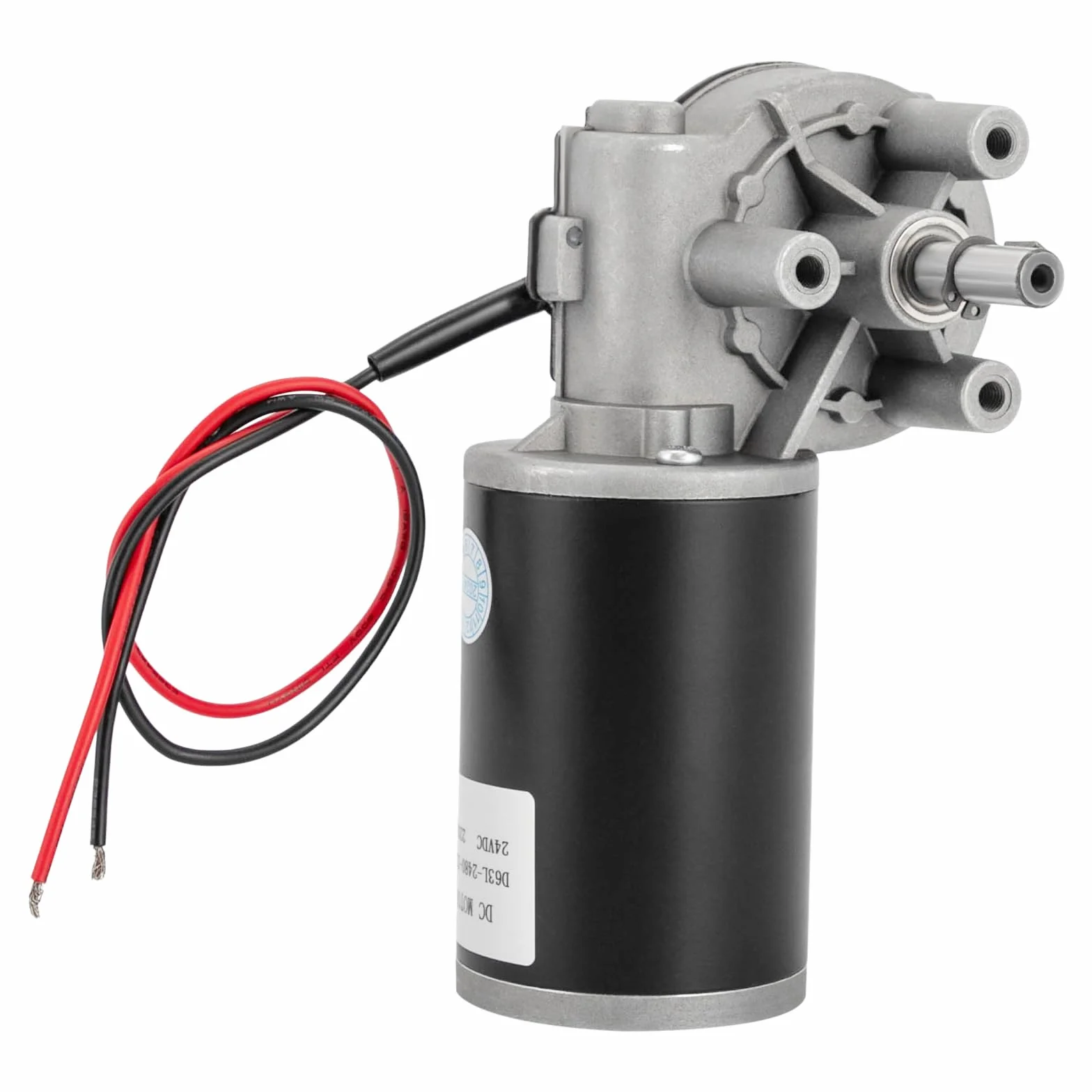 Motore con riduttore a vite senza fine 24V DC 220 giri/min 80W