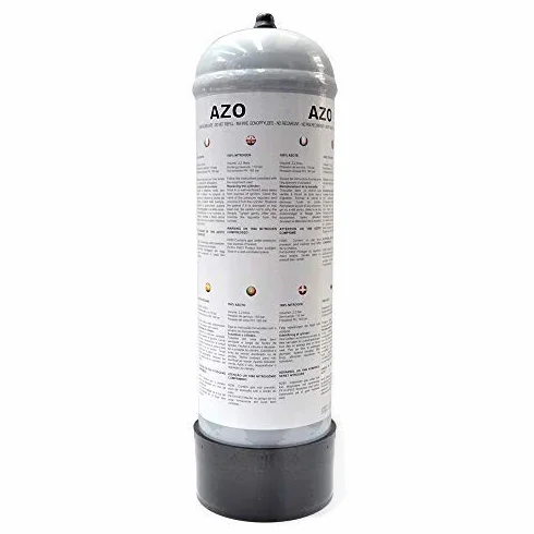 Bombola cartuccia di azoto da 2,2 Lt - 110 bar