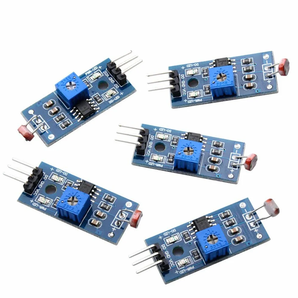 5pcs Digital Light Intensity Sensor Module Photo Resistor Photoresistor