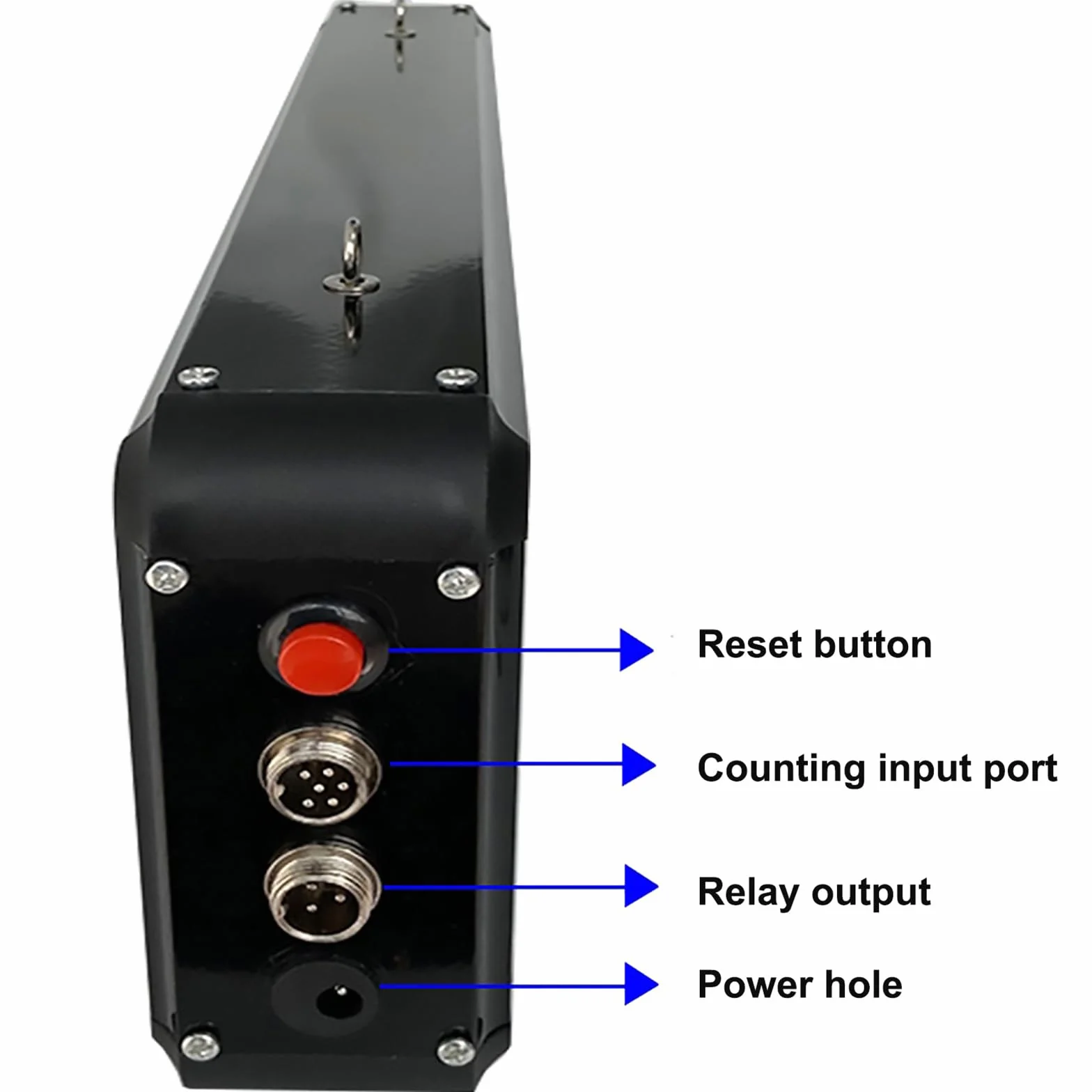 Contatore digitale LED con sonda a infrarossi, memoria di spegnimento, fino a 99999 conteggi, gamma sensore 70 cm per automazione di fabbrica e officina