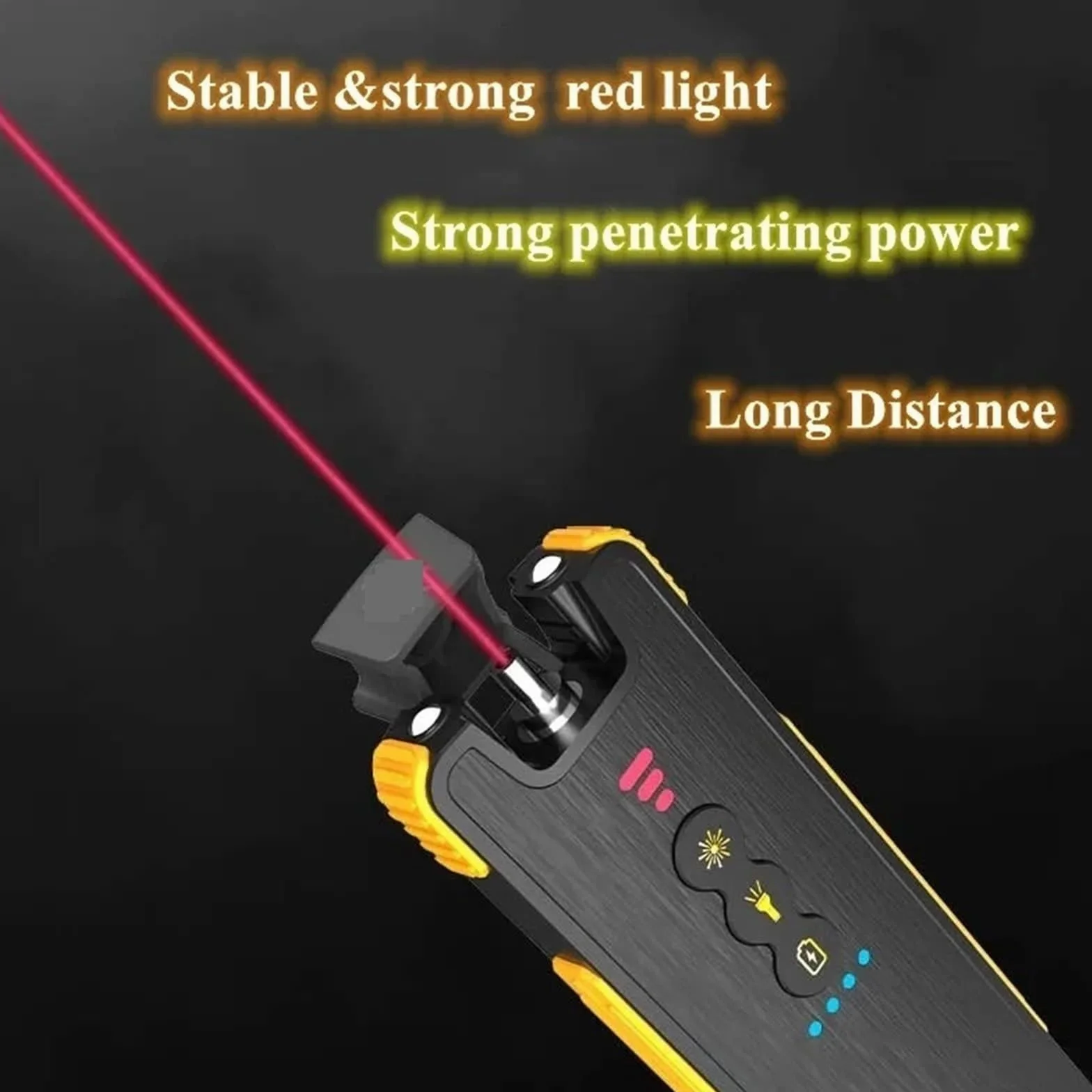 Power Bank con penna localizzatore visivo di guasti in fibra ottica ricaricabile da 3200 mAh - Portata prova 1-50 km 15/30/50 mW for test sui cavi,Serie Telecomunicazioni(50mw)