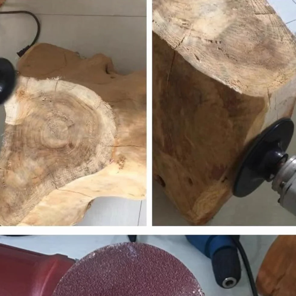 Platorello in gomma per smerigliatrice angolare da 4 pollici, vassoio di supporto flessibile per dischi abrasivi in fibra, max 15300 giri/min, anima in acciaio per attività di lucidatura e molatura