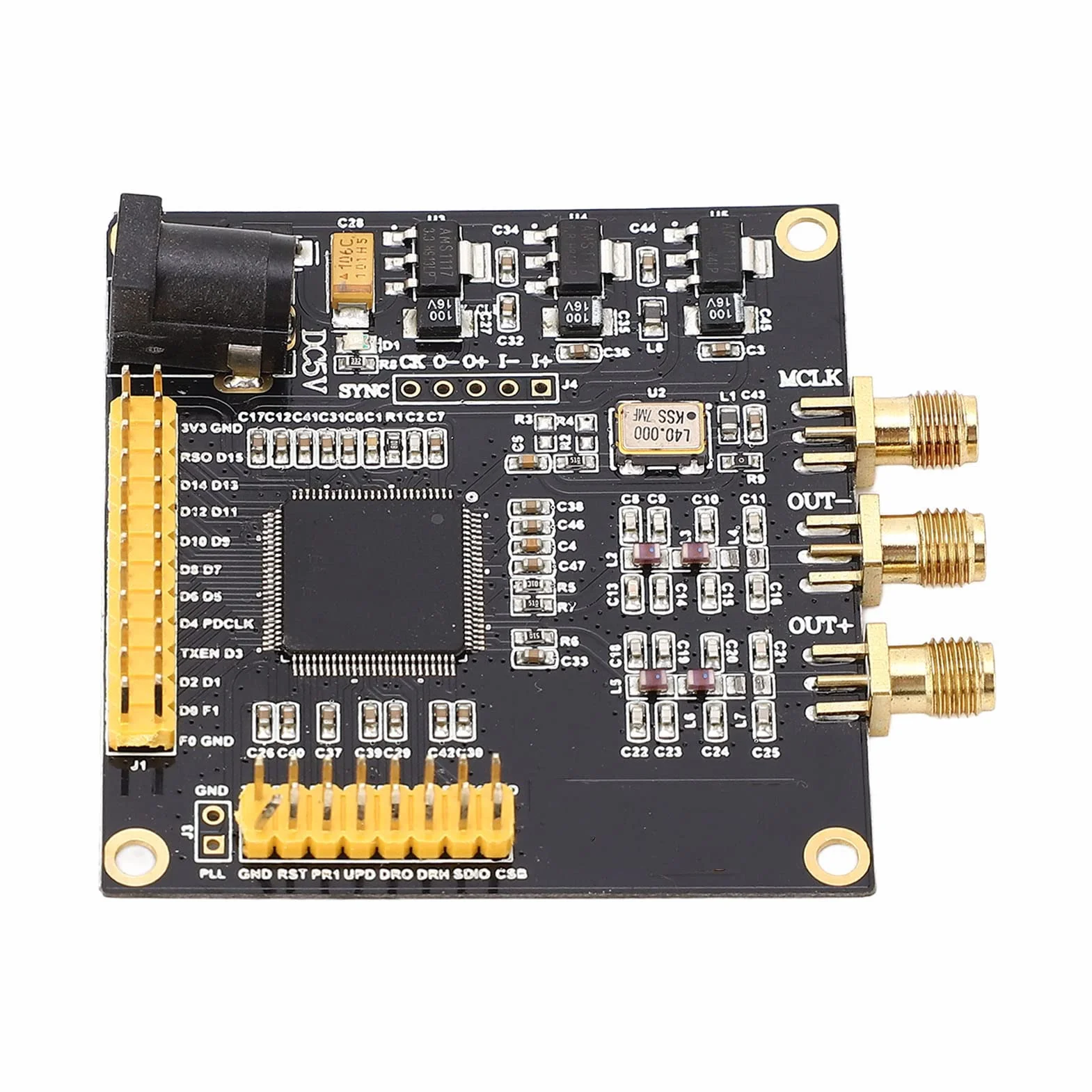 Walfront Modulo Generatore di Segnale DDS Sorgente AD9910 Scheda di Sviluppo Misuratore Sintetizzatore di Frequenza Digitale Diretto con Funzione, con Sintetizzatore Eccellente, Uscita Analogica,