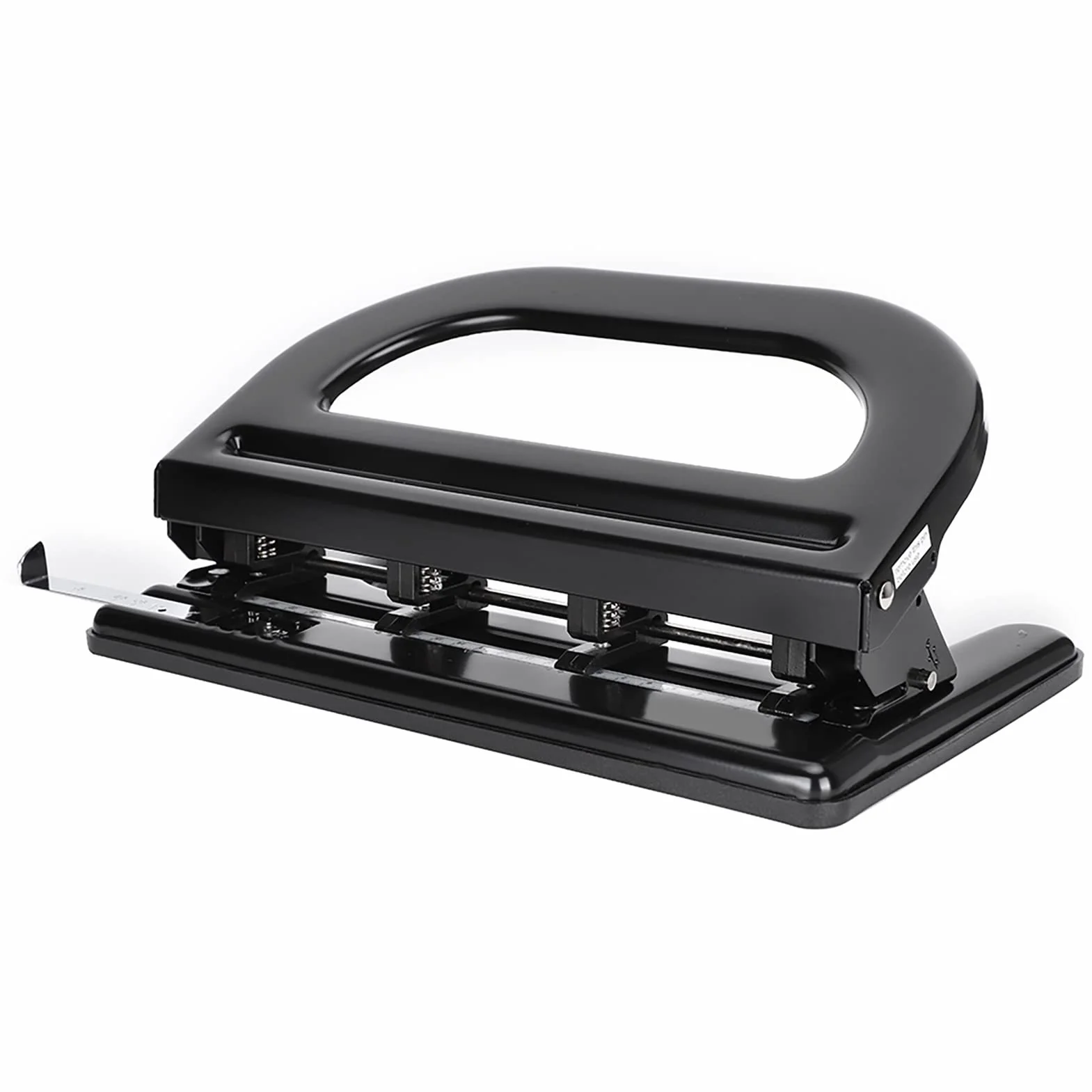 Haofy Perforatore di Carta in Ferro Perforatore a 4 Fori Regolabile per Forniture per Ufficio, di Diametro 6 Mm per Cancelleria Scolastica, Capacità di 30 Fogli