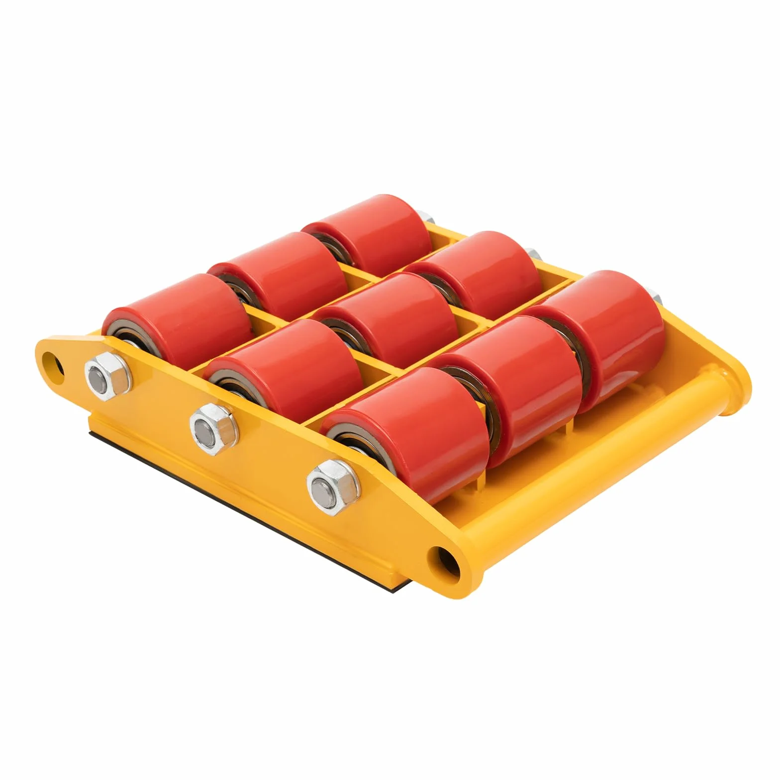 Pattino per macchinari industriali 15T, carrello per macchinari in movimento, carrello con 4 rulli con tappo di rotazione a 360°