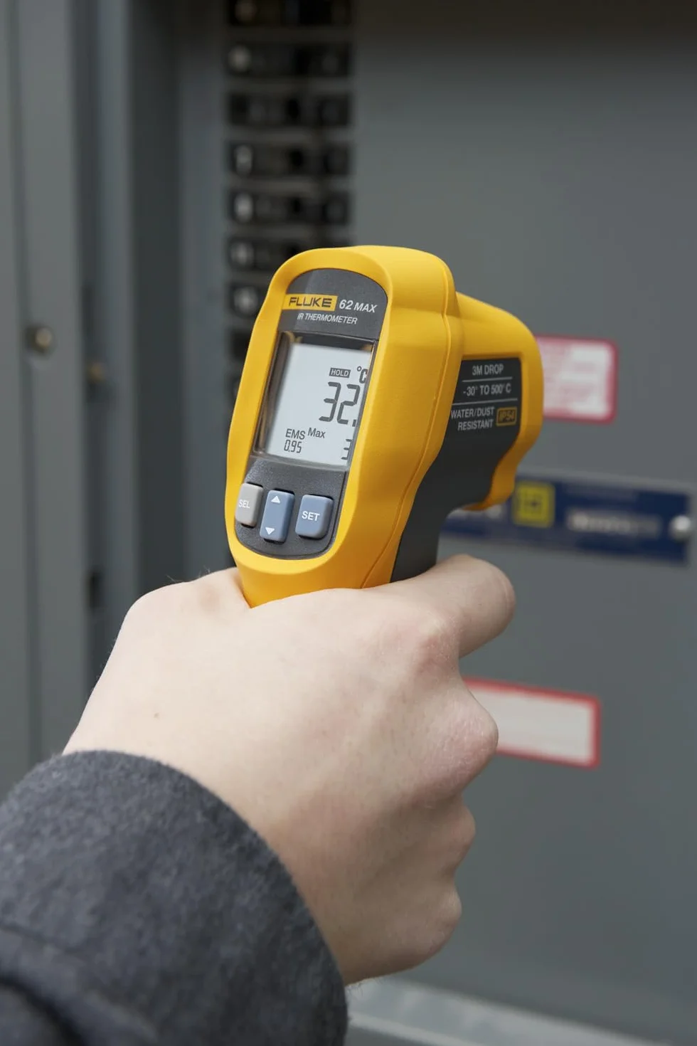 Fluke 62 MAX Termometro a infrarossi con puntatore laser -30 +500°C D:S=10:1