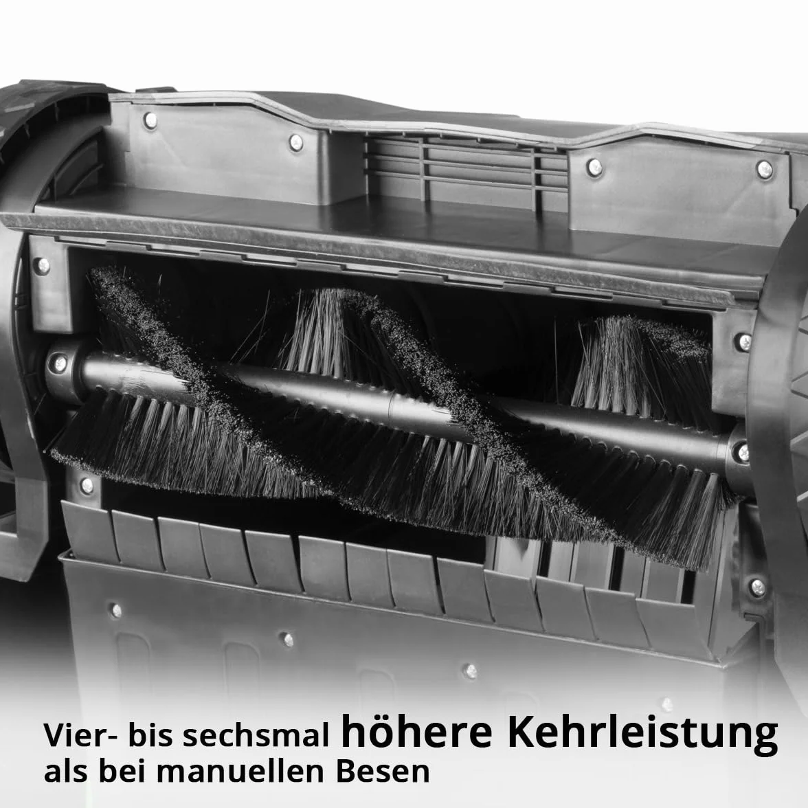 STAHLWERK Spazzatrice SL-20 ST con larghezza di 650 mm e capacità di 20 l, spazzatrice manuale a terra | Spazzatrice manuale con 2 spazzole