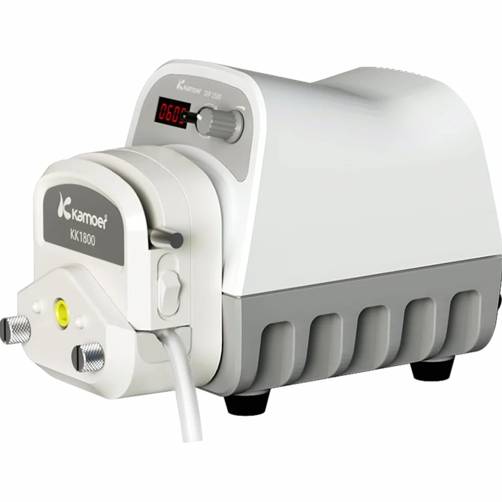 Kamoer DIP1500 V3 Pompa tubolare 24 V 1500 ml/min alto flusso intelligente velocità variabile 0,1 – 400 giri/min pompa dosatore liquido 3 rotori schermo LED RS485 7,9 mm x 11,1 mm (ID x OD)