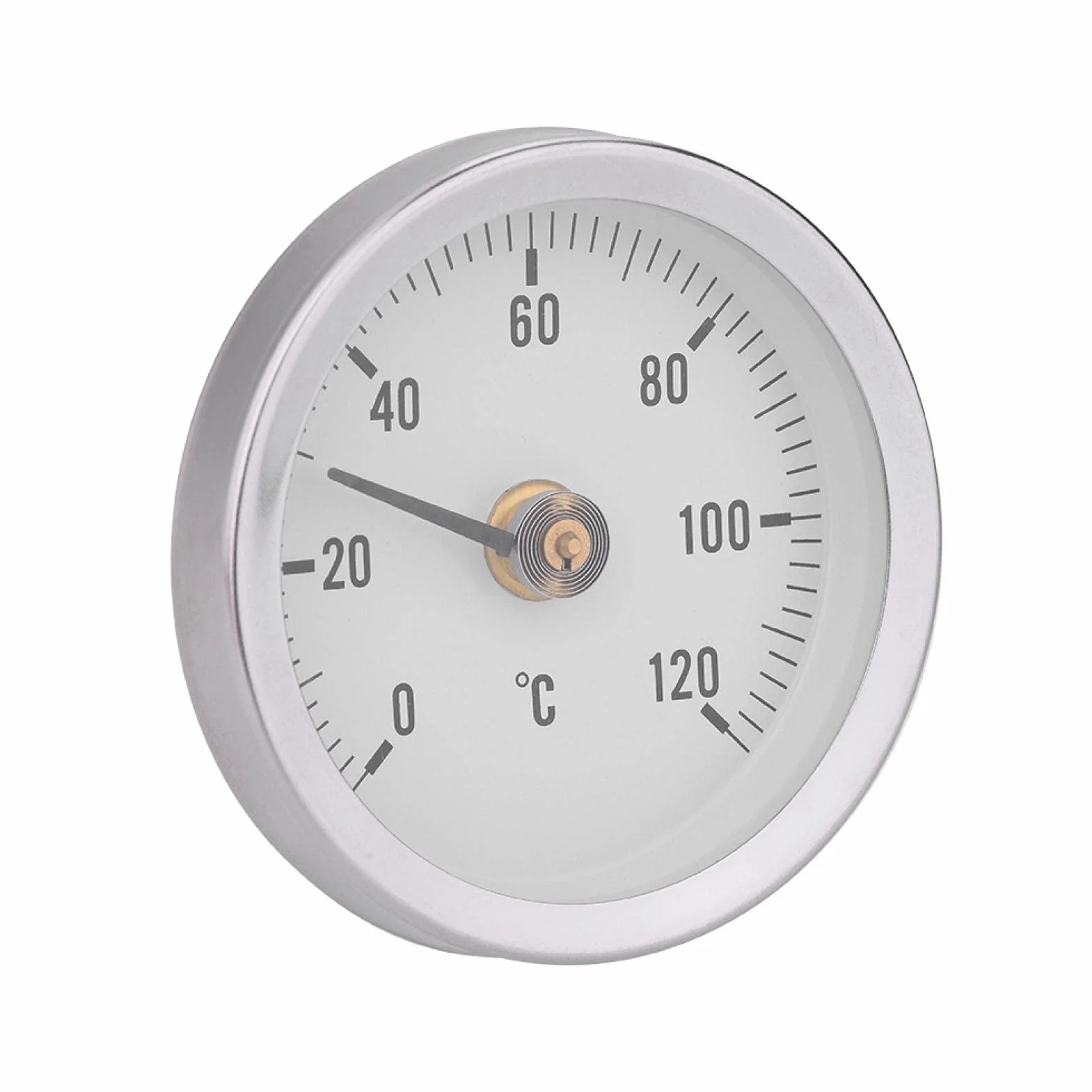 Termometro a Molla Bimetallico da 63 Mm, Superficie del Tubo, IP55, Impermeabile, Antipolvere, a Clip, Sul Termometro, Misuratore di Temperatura per la Misurazione della Temperatura di Tubi Dell'acqua