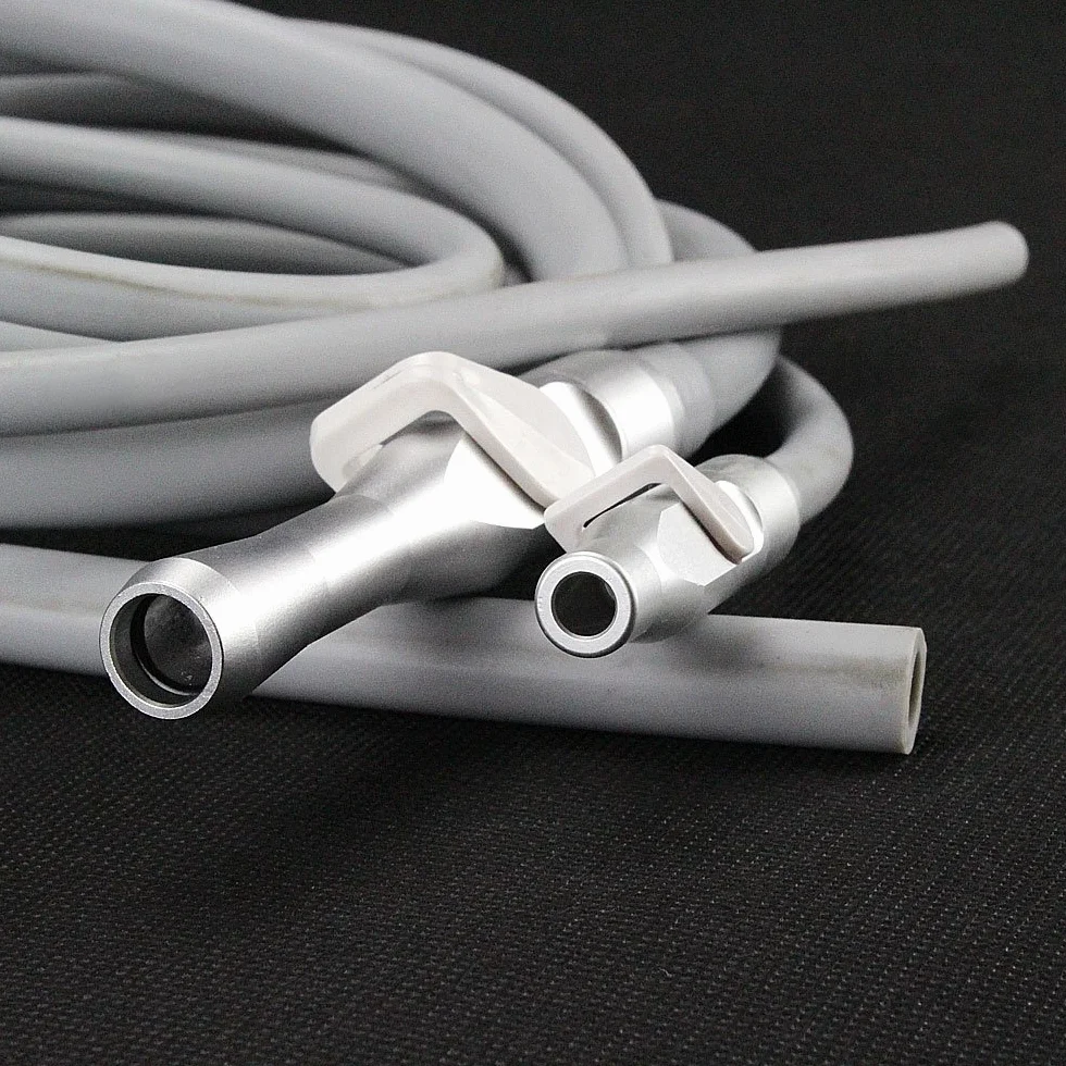 Valvole di aspirazione dell'estrattore della saliva dentale Earlywish SE/HVE Tip Adapter + 2 tubi flessibili del tubo