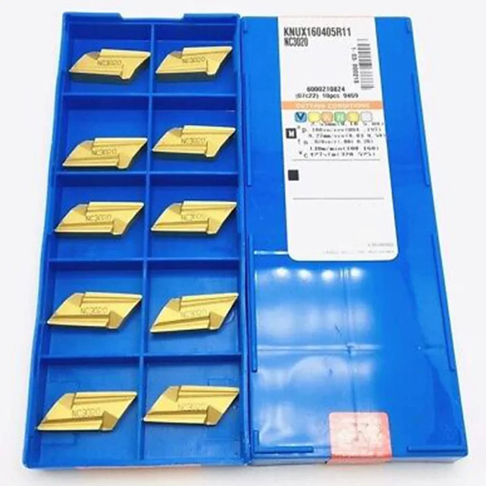SPORTARC 10pcs KNUX160405R-11 NC3020 inserti di tornitura in carburo indicizzabili 10 pz Per DKJNR strumento Rght