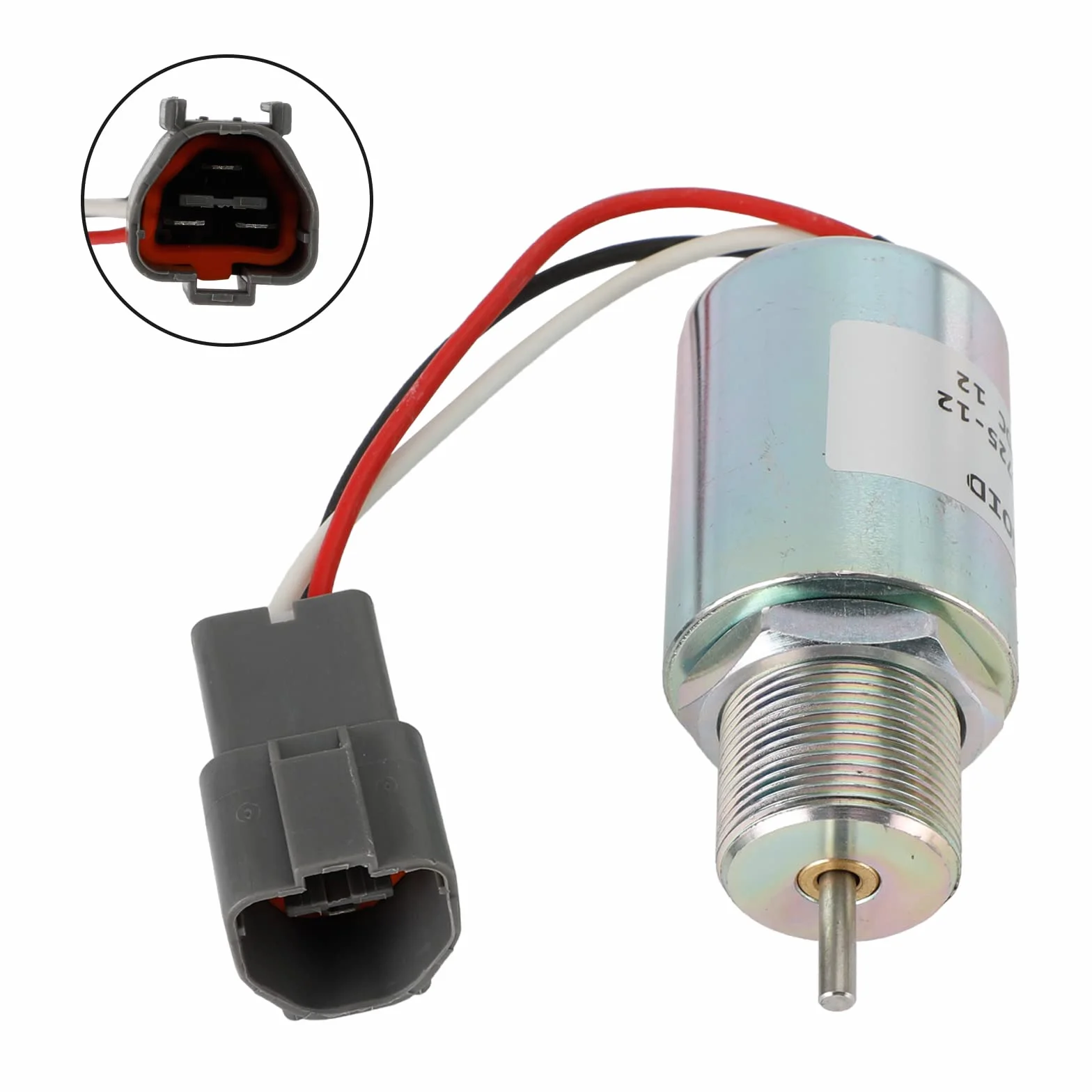 Topteng SA-3725 - Escavatore solenoide 12 V, 30A87-20400, Ricambio per Volvo Excavator: EC13B EC15B EC25B EC30 EC35, per Mitsubishi Engine: L3E S3L S4L, per Mahindra Max Tractor: 24 26 28