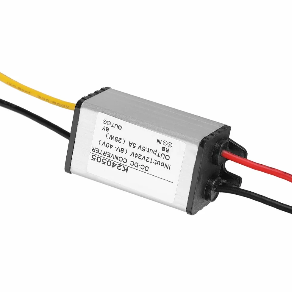 Alimentatore Buck Convertitore 12V 24V a 5V 5A 25W Step Down DC8-40V Ingressi per Robotica Motore Automotive