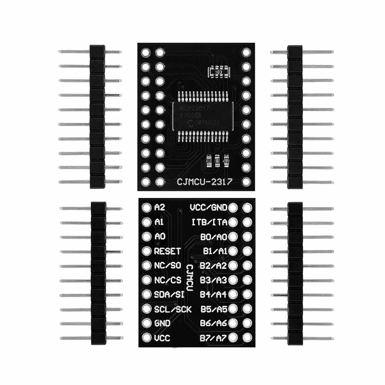 3 pezzi MCP23017 I2C CJMCU-2317 modulo Expander seriale 16 bit I/O, interfaccia I2C ad alta velocità compatibile per Arduino