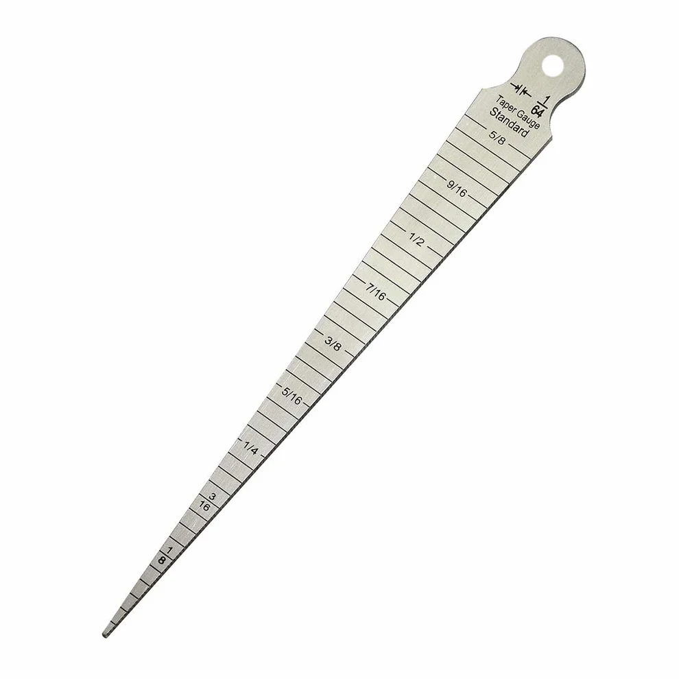 Calibro conico da 1 a 15 mm, in acciaio inox, per saldatura, misura fori