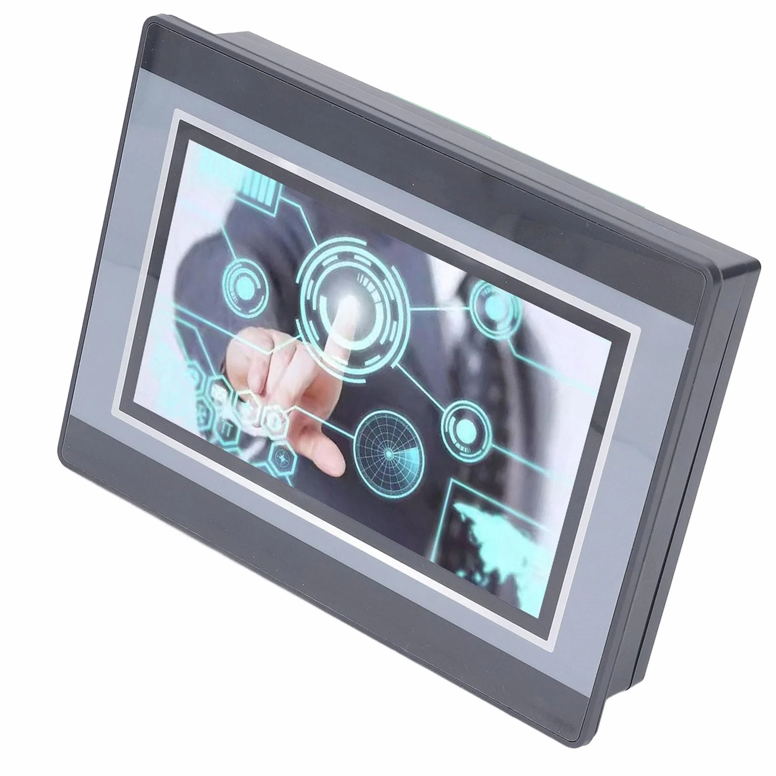 Macchina Integrata con Touch Screen PLC, PLC HMI 7 Pollici 12 in 8 Out Touch Screen Tutto in con Pannello PLC Integrato 0-10 V 4-20 MA MODBUS Analogico (uscita relè),